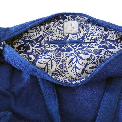 Lambai Beach Bag Blue Indigo LAMBAGOSIND original paintings