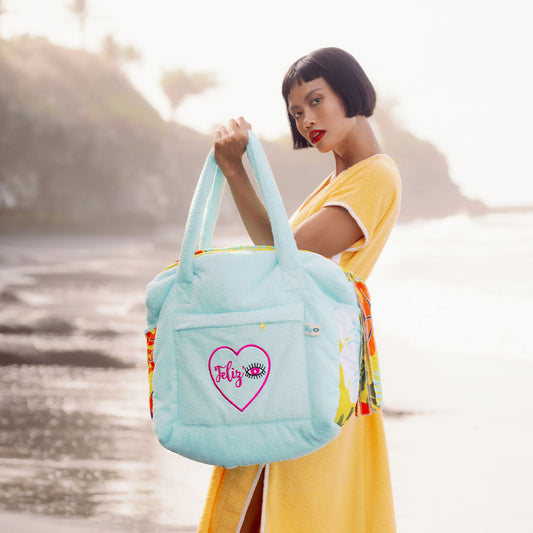 Lambai Beach Bag Aqua