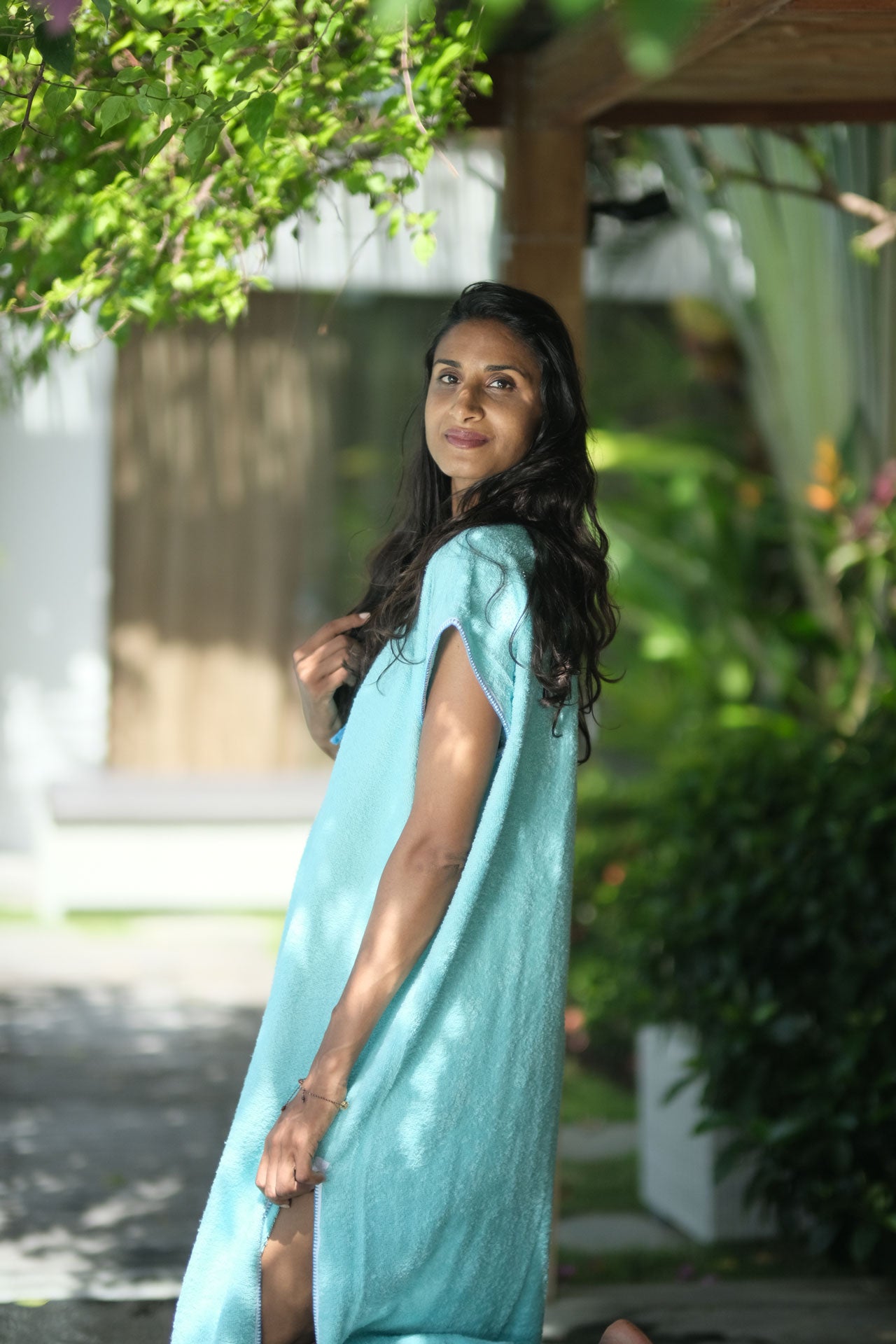 Gemulai Djellaba Terry Cloth Aqua GEMDJEOSAQU original paintings