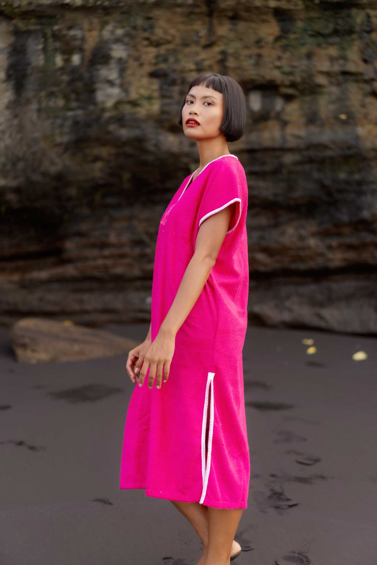 Gemulai Djellaba Terry Cloth Watermelon