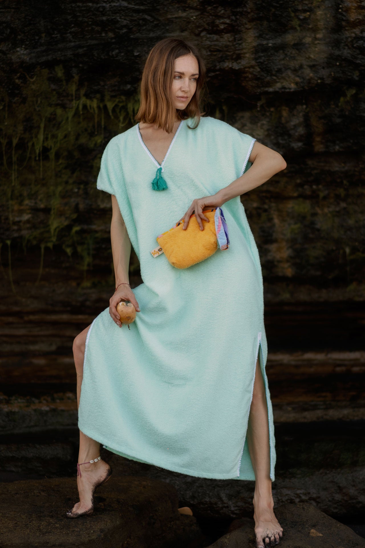Teratai Beach Pouch Ginger