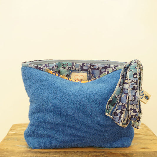 Teratai Beach Pouch Indigo