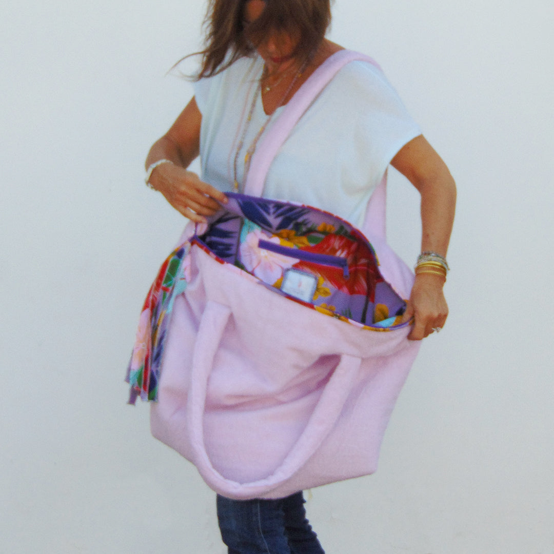 Lambai Beach Bag Lychee LAMBAGOSLYC original paintings