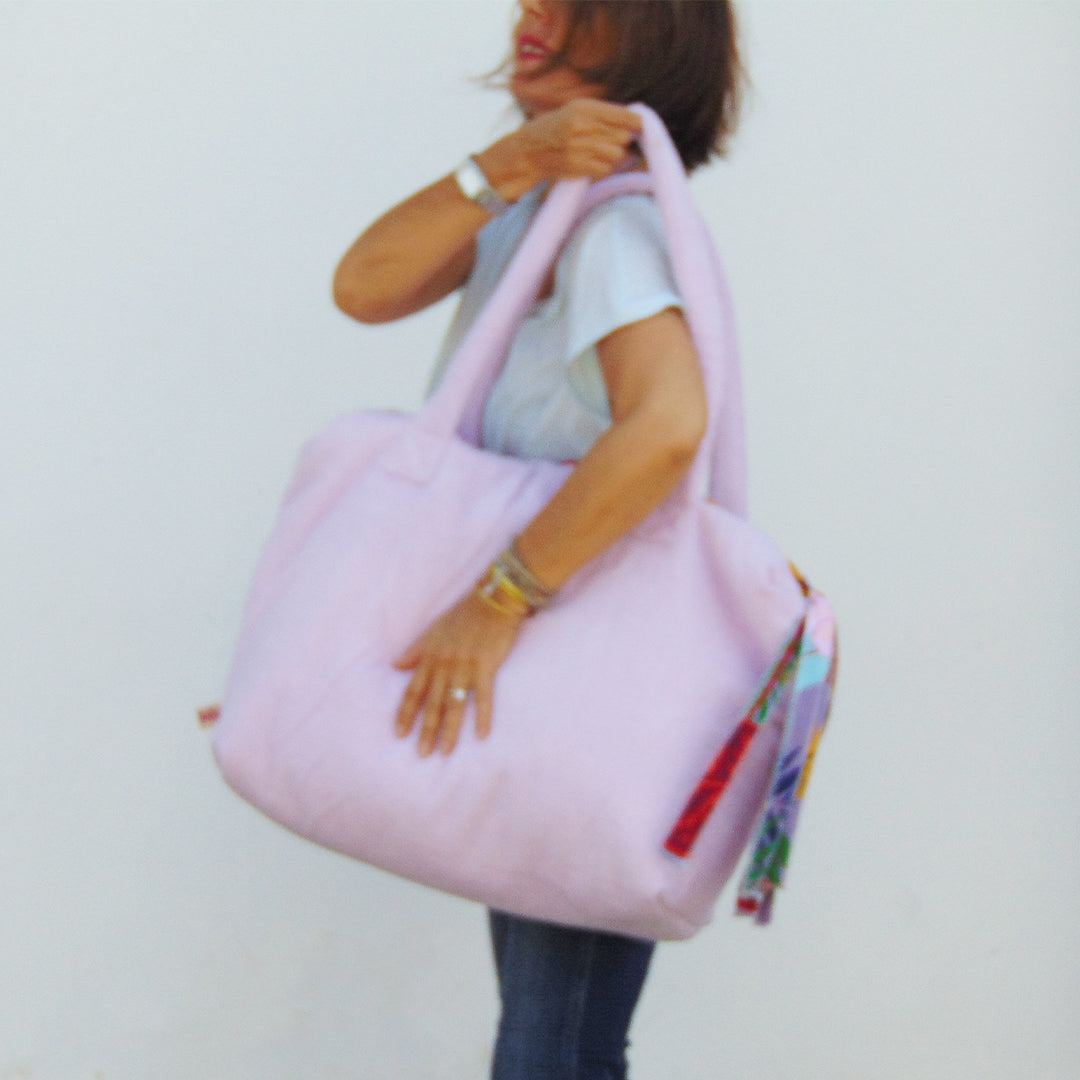Lambai Beach Bag Lychee LAMBAGOSLYC original paintings