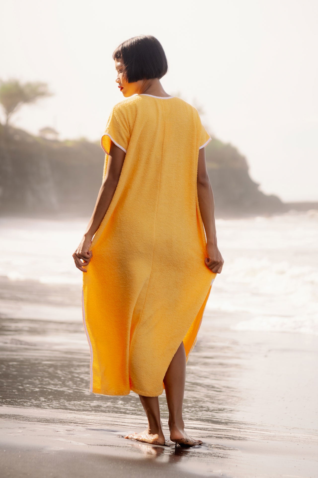 Gemulai Terry Cloth Djellaba Pineapple