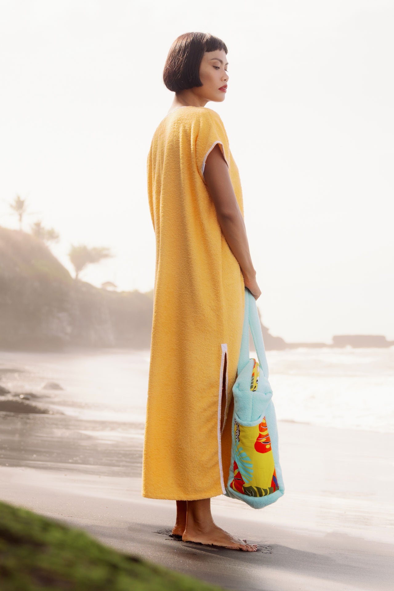Gemulai Terry Cloth Djellaba Pineapple