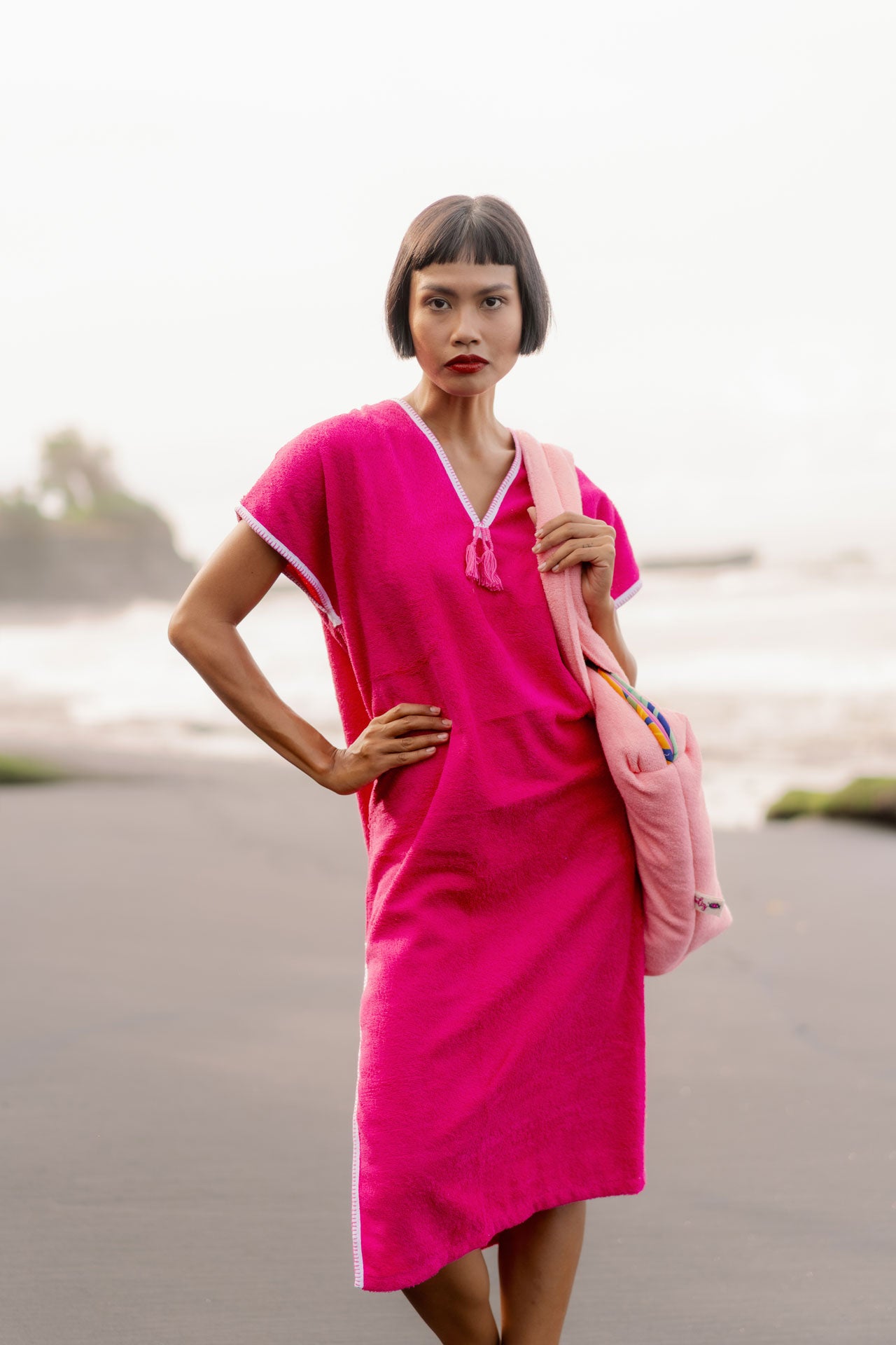 Gemulai Djellaba Terry Cloth Watermelon
