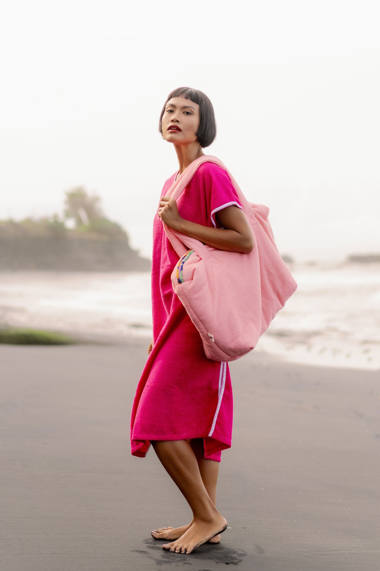 Gemulai Djellaba Terry Cloth Watermelon